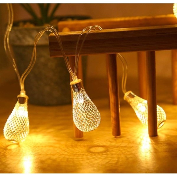 GUIRLAND LUMINEUSE LED MOTIF ANANAS LUMIÈRE JAUNE 4M EKOLED