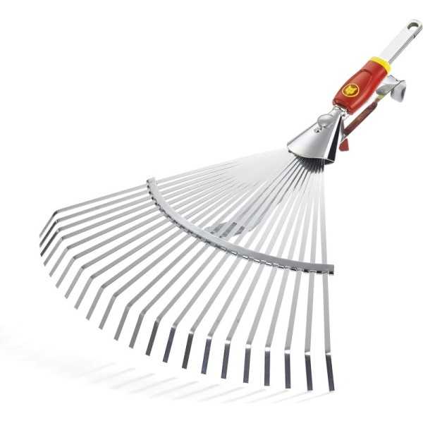 BALAI À GAZON RÉGLABLE 36 À 58 CM 22 DENTS PLATES MULTI-STAR -UCM WOLF