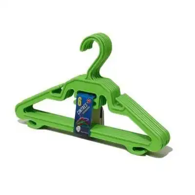 LOT DE 6 CINTRES EN PLASTIQUE COULEUR LION  - 2