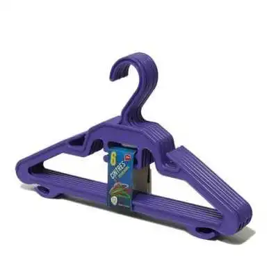 LOT DE 6 CINTRES EN PLASTIQUE COULEUR LION  - 4