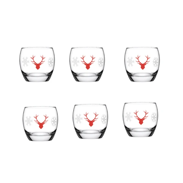 LOT DE 6 VERRES DEAR DEER 340ML PASABAHCE