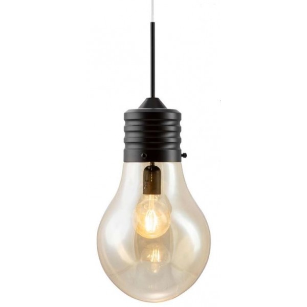 SUSPENSION LUCE AMBER E27 40W Ø24CM 30180123 NINO  - 1