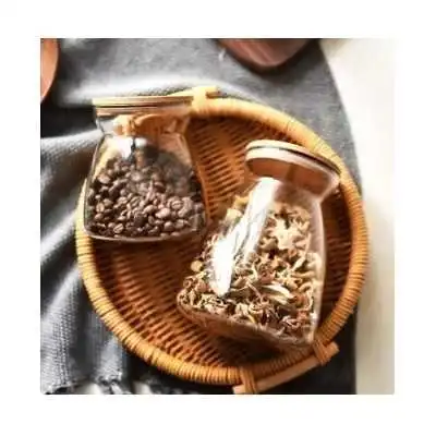 BOITE DE CONSERVATION EN VERRE AVEC COUVERCLE EN BOIS 850ML GPG31-2 DELI  - 5