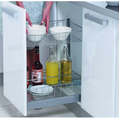 PORTE BOUTEILLE 2ETAGES 30CM S-2100 CHROME STARAX