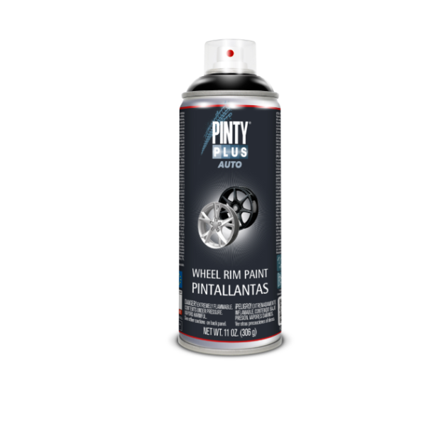 PEINTURE POUR  JANTES EN SPRAY NOIR 400ML PINTY PLUS