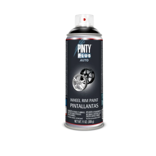 PEINTURE POUR  JANTES EN SPRAY NOIR 400ML PINTY PLUS