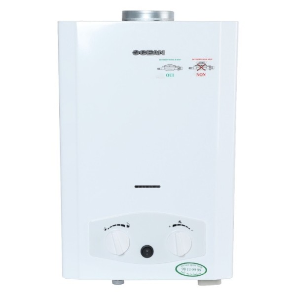 CHAUFFE EAU À GAZ NATUREL 6 LITRES OCEAN