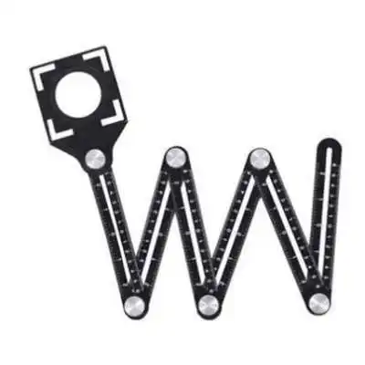 RÈGLE MULTI-ANGLE EN ALLIAGE D’ALUMINIUM POUR TROUS DE CARREAUX 25-40-45MM SGS SGS - 1