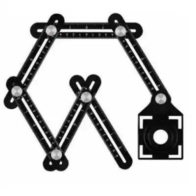 RÈGLE MULTI-ANGLE EN ALLIAGE D’ALUMINIUM POUR TROUS DE CARREAUX 25-40-45MM SGS SGS - 2