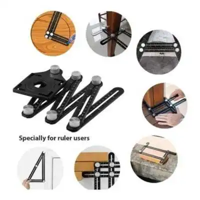 RÈGLE MULTI-ANGLE EN ALLIAGE D’ALUMINIUM POUR TROUS DE CARREAUX 25-40-45MM SGS SGS - 4