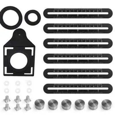 RÈGLE MULTI-ANGLE EN ALLIAGE D’ALUMINIUM POUR TROUS DE CARREAUX 25-40-45MM SGS SGS - 6
