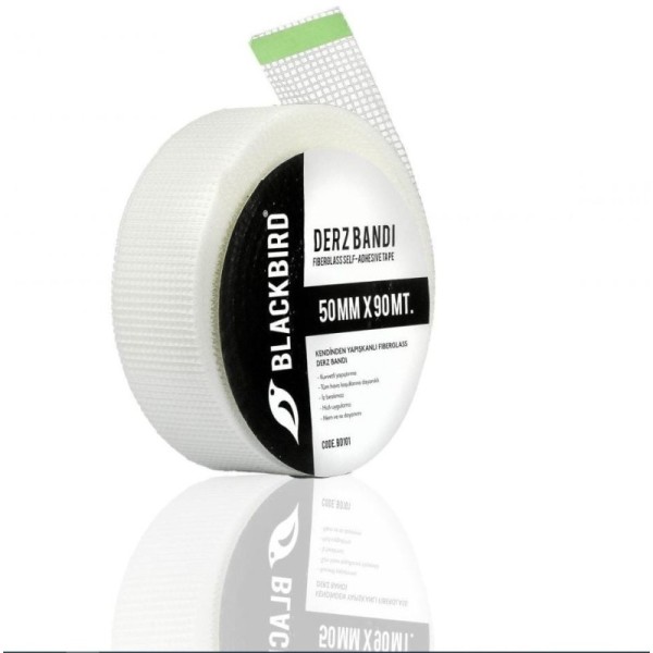 RUBAN À JOINT EN FIBRE DE VERRE 50MM-90M BLACKBRID