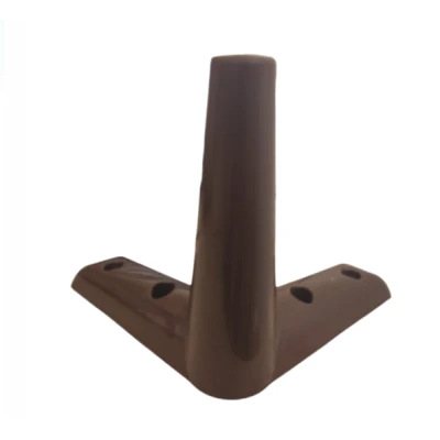 SABOT DE MEUBLE EN PLASTIQUE H14CM MARRON DELTA  - 2