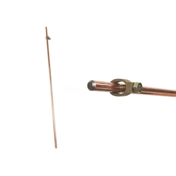 PIQUET DE TERRE AVEC COSSE 1 MÈTRE EN LAITON