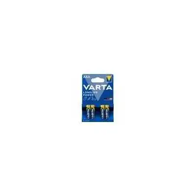 LOT DE 4 PILES ALCALINE AAA (LR03) LONGLIFE POWER VARTA VARTA - 1