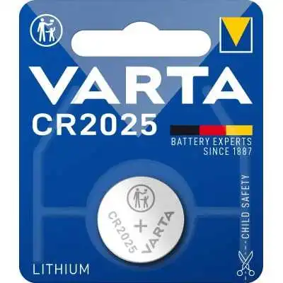 PILE BOUTON AU LITHIUM 3V CR2025 VARTA VARTA - 1