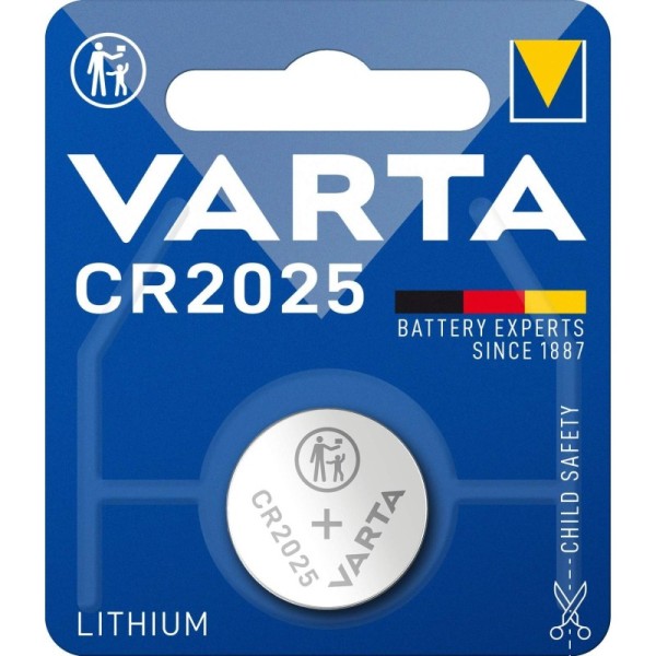 PILE BOUTON AU LITHIUM 3V CR2025 VARTA