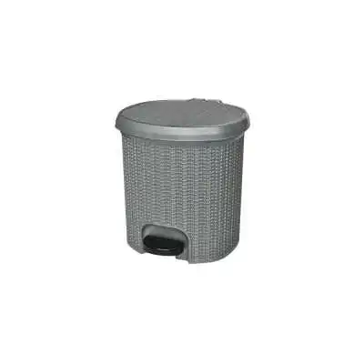 POUBELLE À PÉDALE DESIGN CROCHET 7L SOTUFAB PLAST - 1