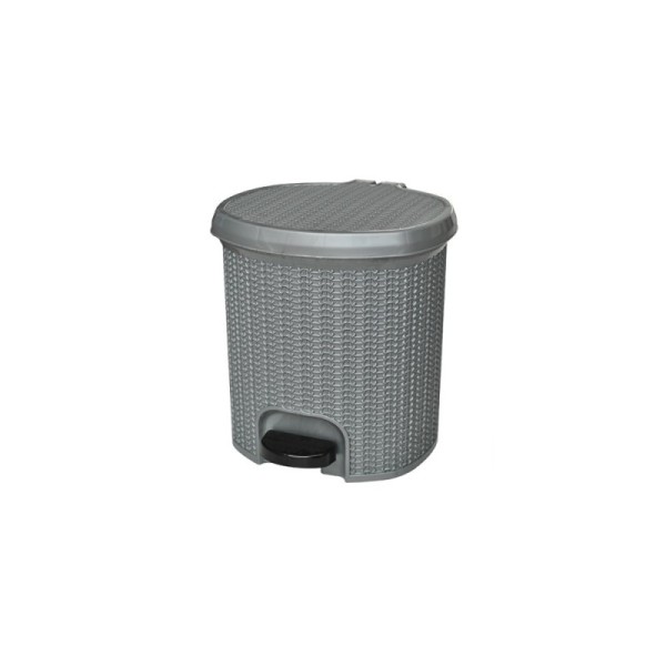 POUBELLE À PÉDALE DESIGN CROCHET 7L SOTUFAB PLAST