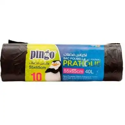 SACS POUBELLE PRATIQUE 55X65CM 10 PIÈCES PINGO  - 1