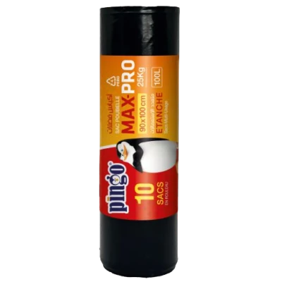 SACS POUBELLE MAX-PRO 90X100CM 10 PIÈCES PINGO - 1