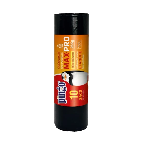 SACS POUBELLE MAX-PRO 90X100CM 10 PIÈCES PINGO