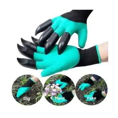 GANTS DE JARDIN AVEC GRIFFES EN PLASTIQUE NAERTUSI  - 3