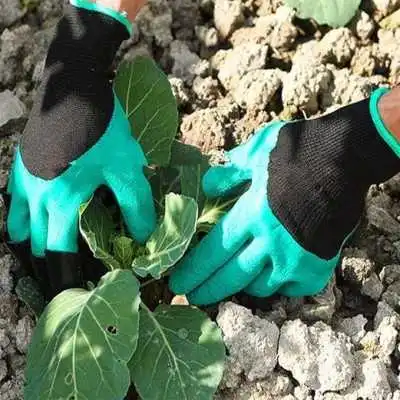 GANTS DE JARDIN AVEC GRIFFES EN PLASTIQUE NAERTUSI  - 4