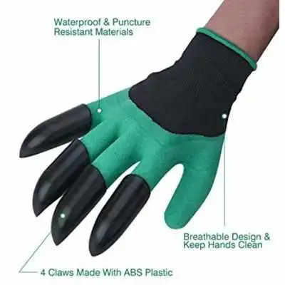 GANTS DE JARDIN AVEC GRIFFES EN PLASTIQUE NAERTUSI  - 5