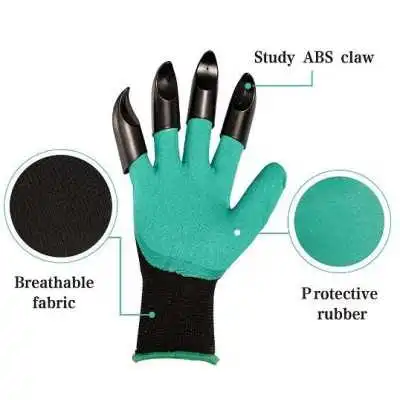 GANTS DE JARDIN AVEC GRIFFES EN PLASTIQUE NAERTUSI  - 6