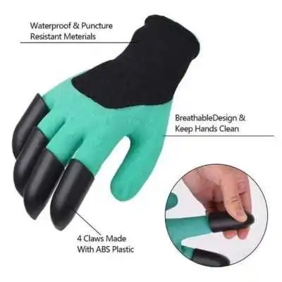GANTS DE JARDIN AVEC GRIFFES EN PLASTIQUE NAERTUSI  - 7
