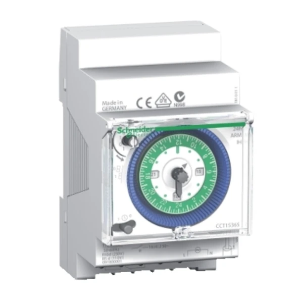 INTERRUPTEUR HORAIRE AVEC RESERVE DE MARCHE 24H CCT15365 SCHNEIDER