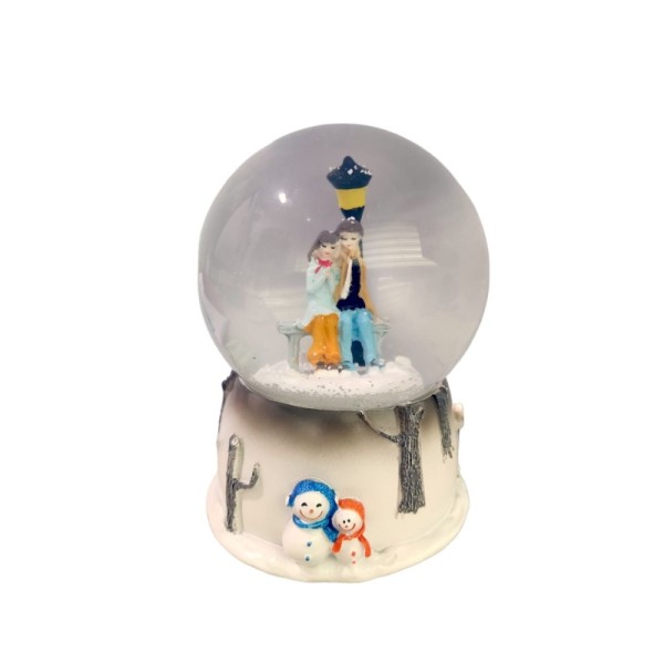 BOULE DE NEIGE MUSICALE GRAND MODÈLE 10.5*15 CM