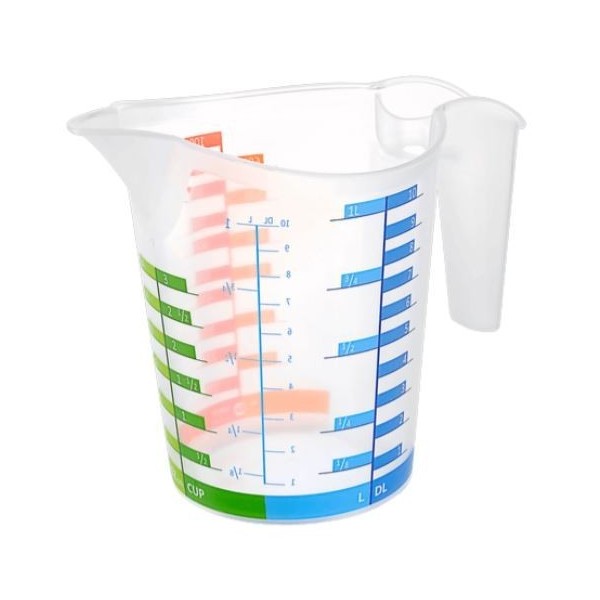 VERRE DOSEUR EN PLASTIQUE 1000ML TITIZ