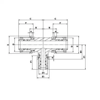 RÉDUCTION EN T PEX 26-20-26 SOPAL SOPAL - 2