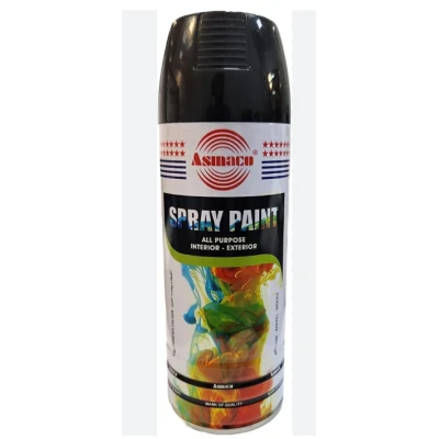 PEINTURE EN SPRAY NOIR 400ML ASMACO ASMACO - 1