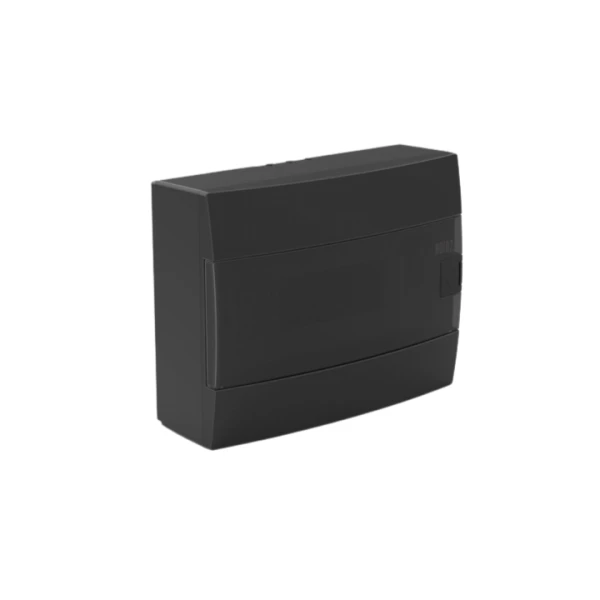 COFFRET APPARENT 8 MODULES NOIR PORTE FUMÉE HOROZ ELECTRIC