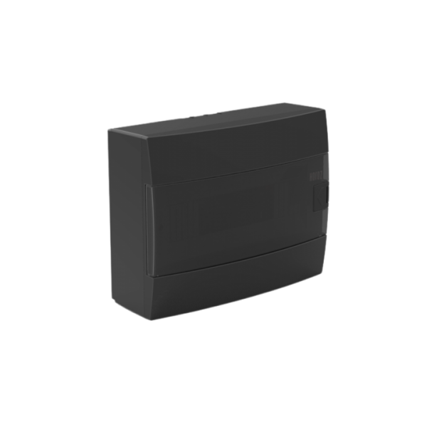 COFFRET APPARENT 12 MODULES NOIR PORTE FUMÉE HOROZ ELECTRIC