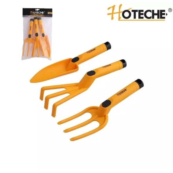 ENSEMBLE DE 3 OUTILS DE JARDINAGE EN PLASTIQUE HOTECHE