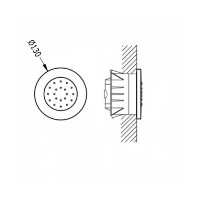 JET ENCASTRÉ D'HYDROMASSAGE AVEC UN TYPE DE JET ORIENTABLE SOPAL SOPAL - 2