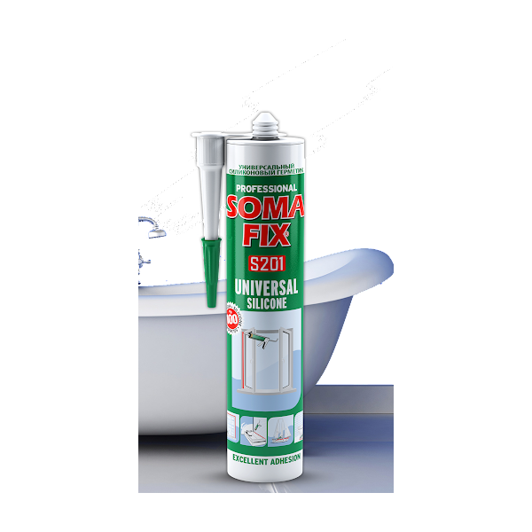 SILICONE BLANC S201 280ML SOMAFIX