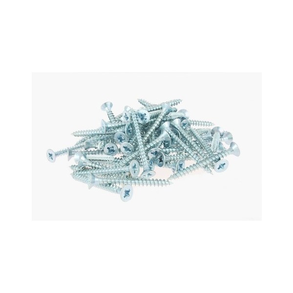 LOT DE 100 VIS BOIS VBA TÊTE FRAISÉE PLATE 4*30MM BRICOLA