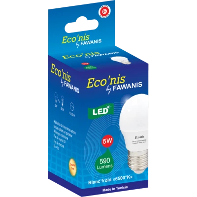 LAMPE LED SHÉRIQUE 5W E27 LUMIÉRE BLANCHE ECO’NIS FAWANIS FAWANIS - 1