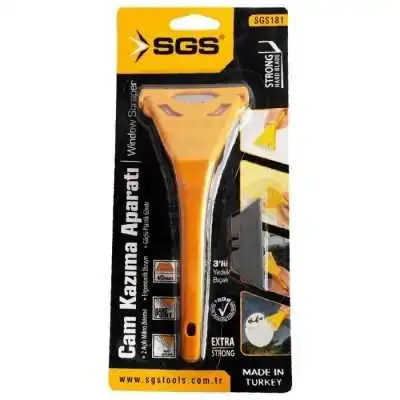 GRATTOIR À VITRE AVEC PROTECTEUR ET 3 LAMES SGS181 SGS SGS - 1