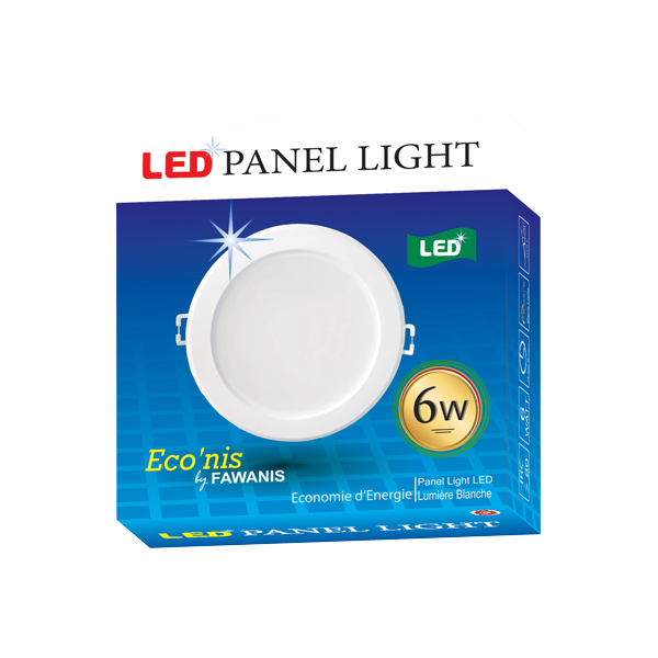 SPOT PANEL LED ENCASTRABLE ROND 6W LUMIÈRE BLANCHE ECO’NIS FAWANIS
