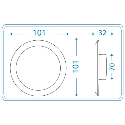 SPOT PANEL LED ENCASTRABLE ROND 6W LUMIÈRE BLANCHE ECO’NIS FAWANIS FAWANIS - 2
