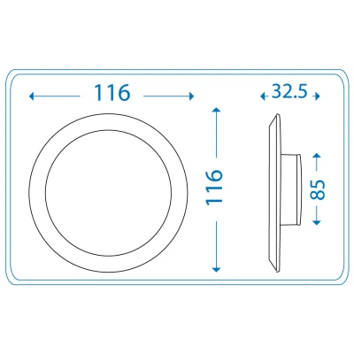 SPOT PANEL LED ENCASTRABLE ROND 9W LUMIÈRE BLANCHE ECO’NIS FAWANIS FAWANIS - 3