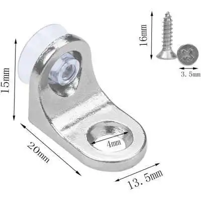 LOT DE 10 SUPPORTS ÉTAGÈRE AVEC BASE VENTOUSE  - 2