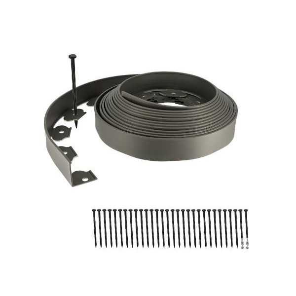 BORDURE DE GAZON FLEXIBLE 5CM*10M AVEC 30 PIQUETS HOTECHE