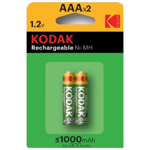 LOT DE 2 PILES AAA 1.2V KODAK